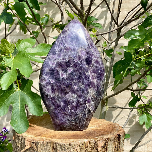 Billede af Polierter tiefvioletter Amethyst - 35 cm / 17 kg