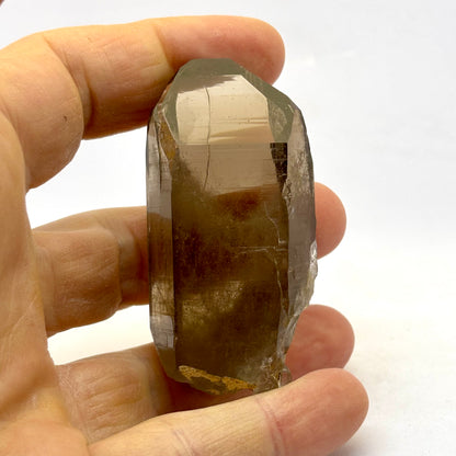 Rauchquarz Lemurian Tafelspitze natürlich 7 cm