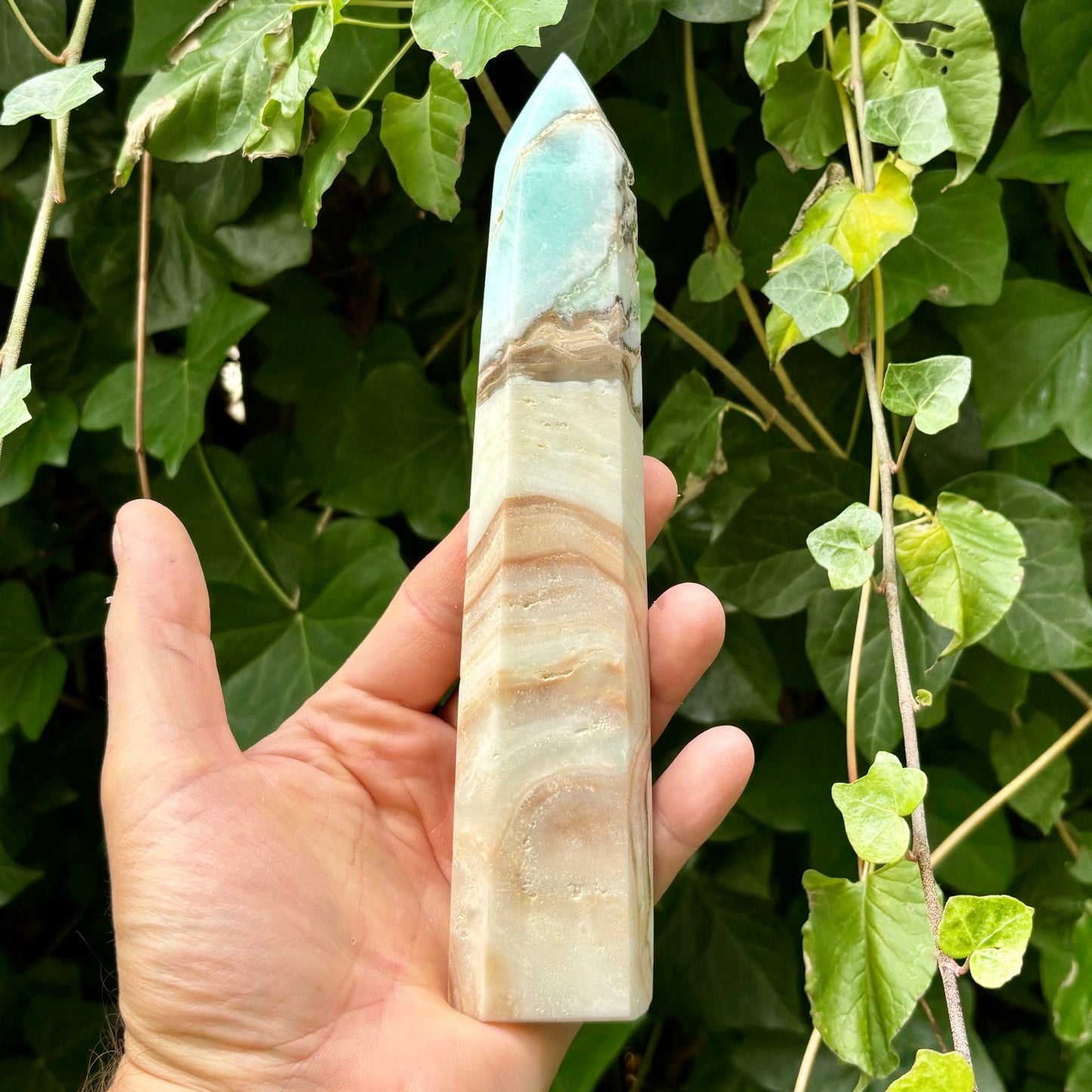 Smithsonite obelisk - 22 cm Smithsonite obelisk - 22 cm