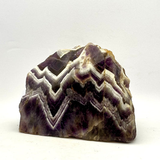 Billede af Amethyst Chevron "Berg" polierte Vorderseite - 7,5 cm