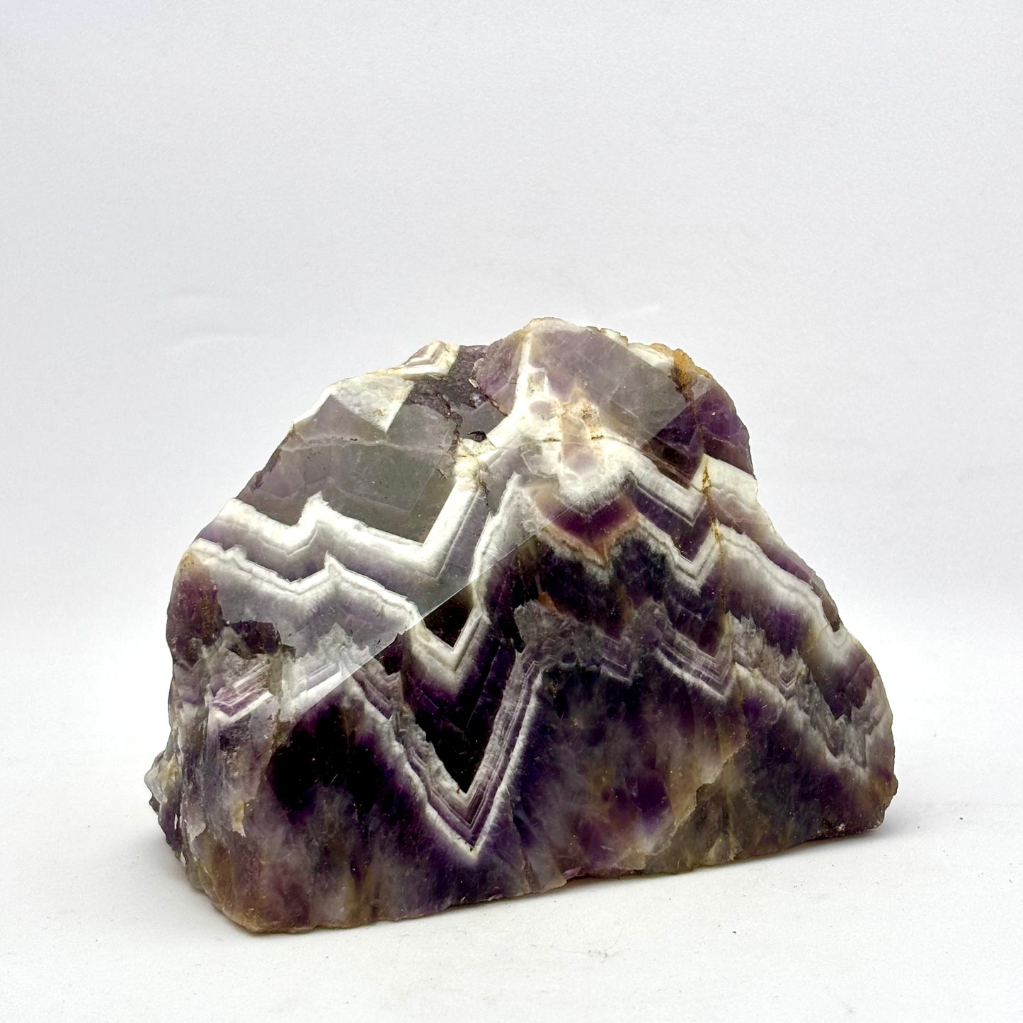 Amethyst Chevron "Berg" polierte Vorderseite - 7,5 cm Amethyst Chevron 