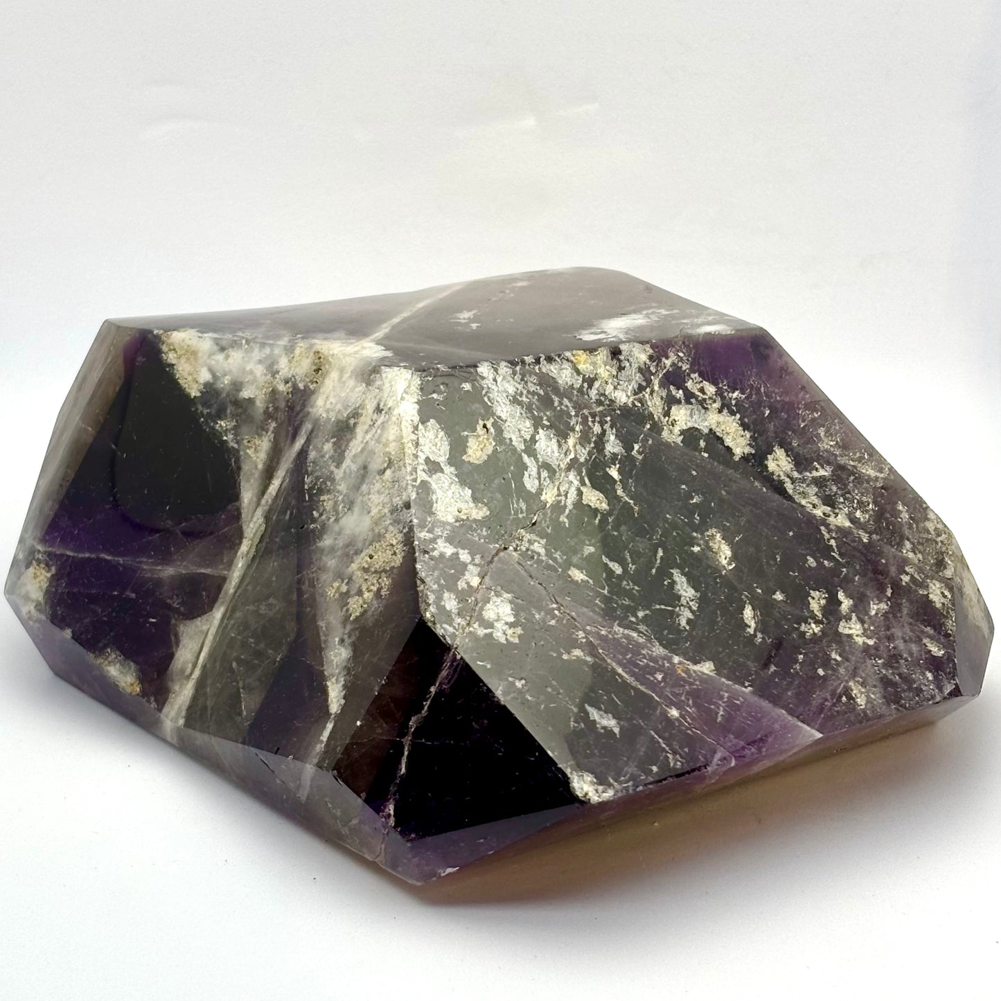 Amethyst m. Rauchquarz 14 cm, 1,5 kg Amethyst m. Rauchquarz 14 cm, 1,5 kg