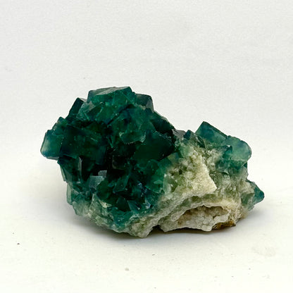 Kubischer grüner Fluoritcluster - 6 cm