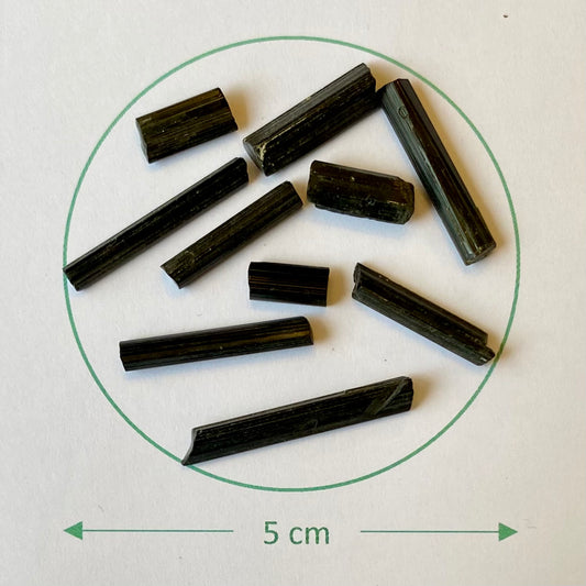 Billede af Dunkelgrüner Turmalin Lot / gt09