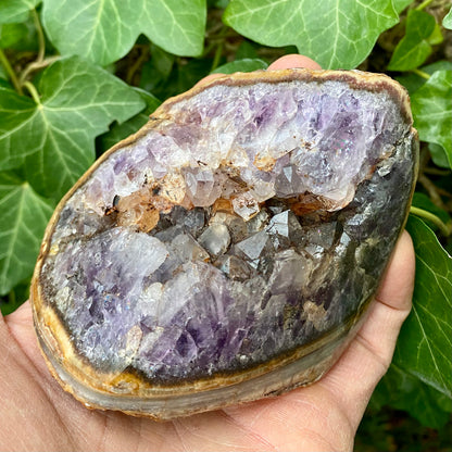 Achat-Geode, poliert 11 cm