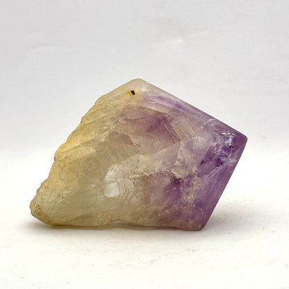 Amethystspitze / Natursockel, polierte Oberseite - 9 cm