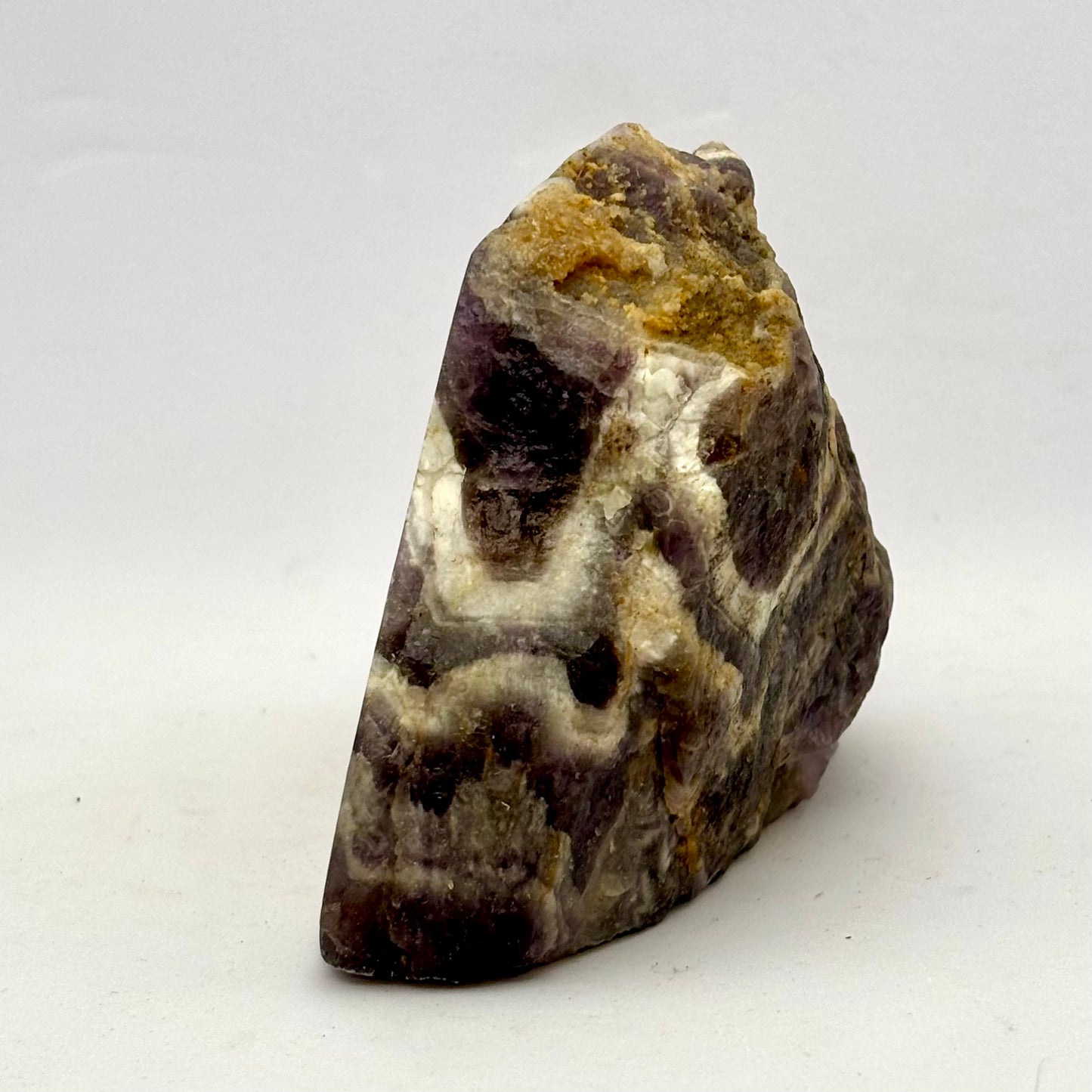 Amethyst Chevron "Berg" polierte Vorderseite - 7,5 cm Amethyst Chevron 