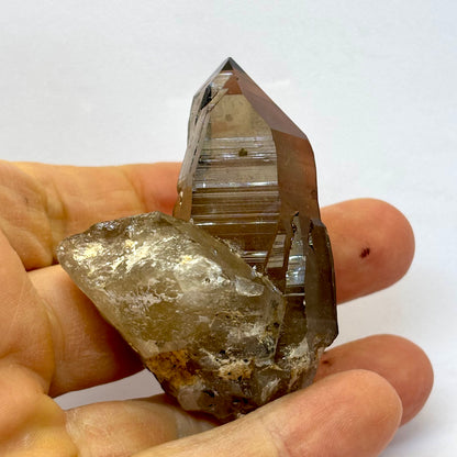 Rauchquarz Lemurian Spitze natürlich 7 cm