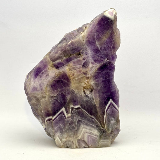 Billede af Amethyst Chevron "Berg" polierte Vorderseite - 13 cm