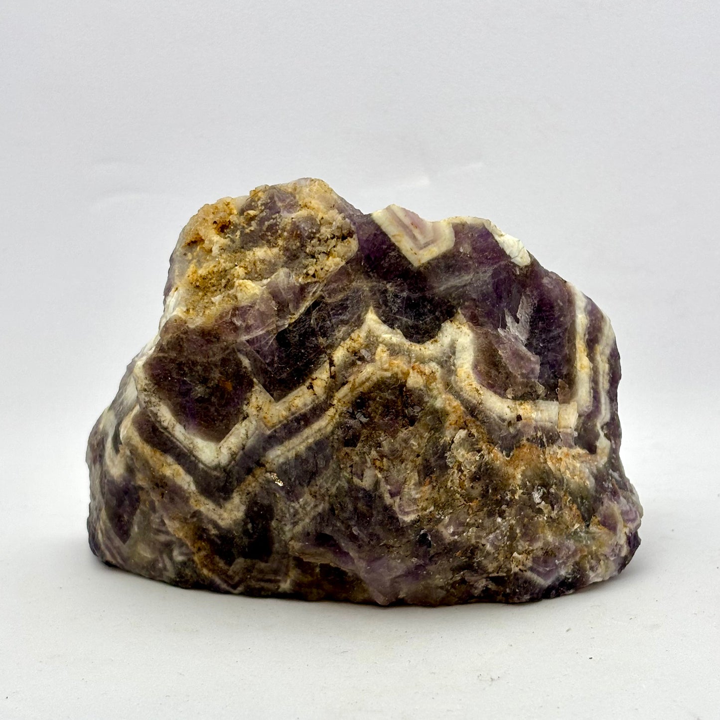 Amethyst Chevron "Berg" polierte Vorderseite - 7,5 cm Amethyst Chevron 