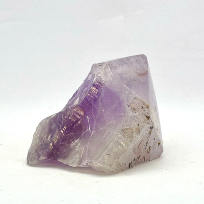 Amethystspitze / Natursockel, polierte Oberseite - 5 cm