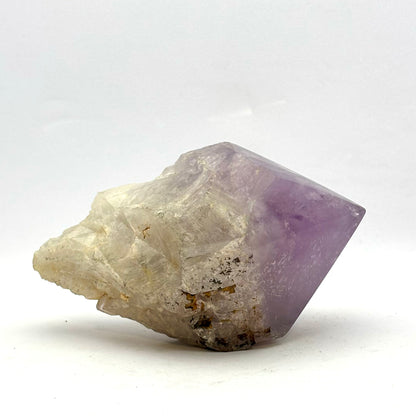 Amethystspitze / Natursockel, polierte Oberseite - 10 cm