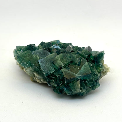 Kubischer grüner Fluoritcluster - 7 cm