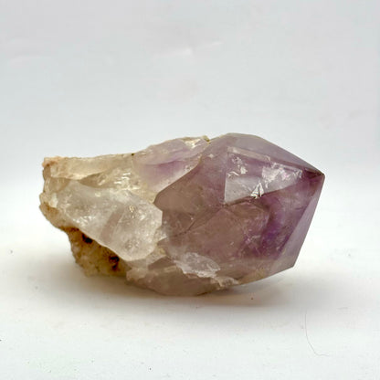 Amethystspitze / Natursockel, polierte Oberseite - 10 cm