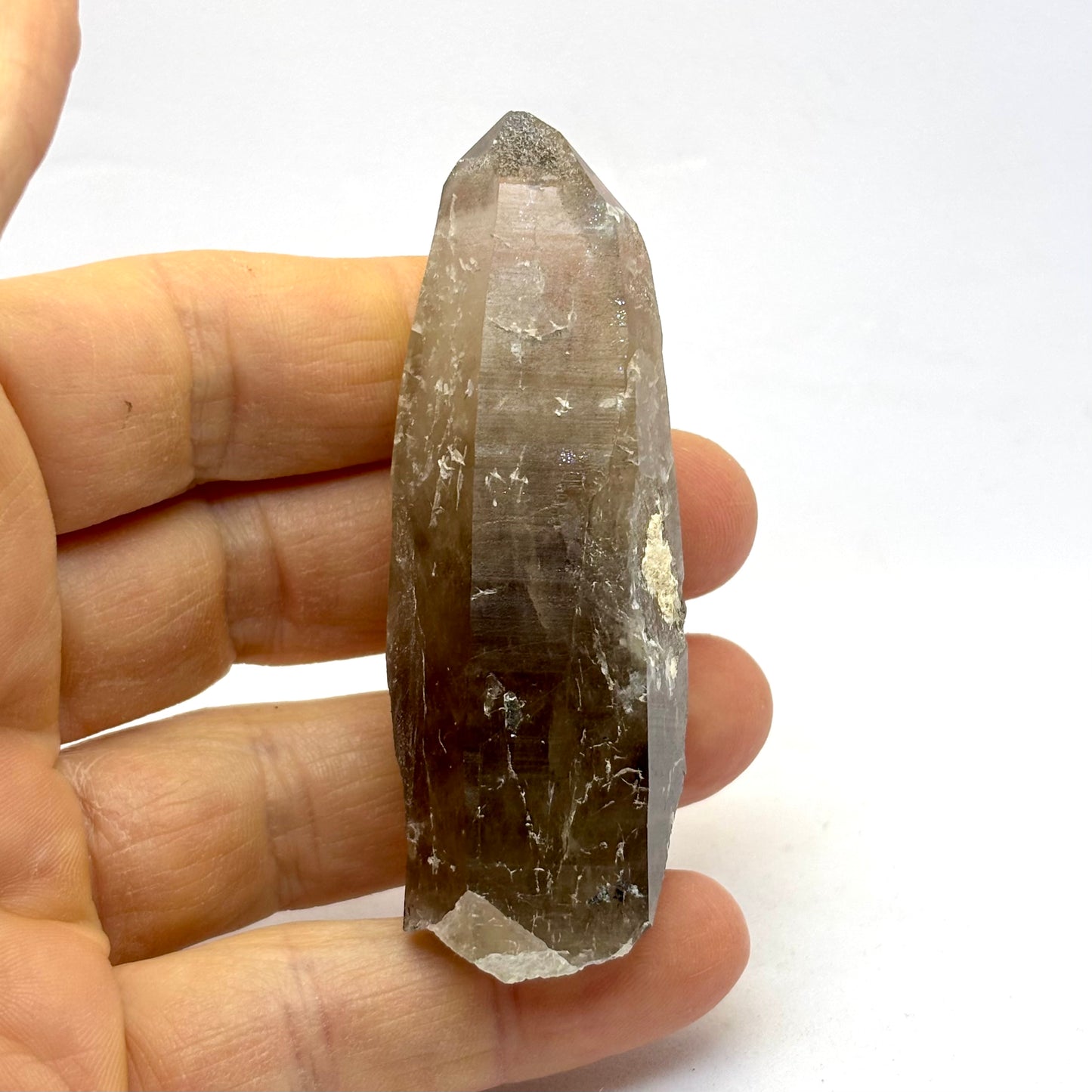 Rauchquarz Lemurian Spitze natürlich 9 cm Rauchquarz Lemurian Spitze natürlich 9 cm