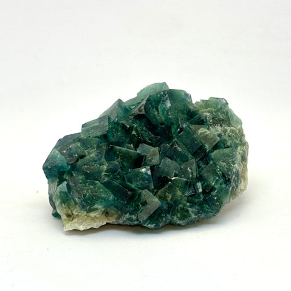 Kubischer grüner Fluoritcluster - 7 cm