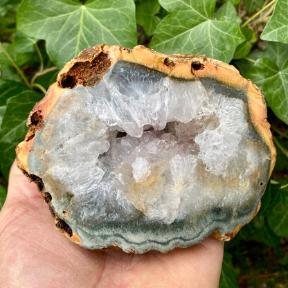 Agat geode, poleret 11 cm