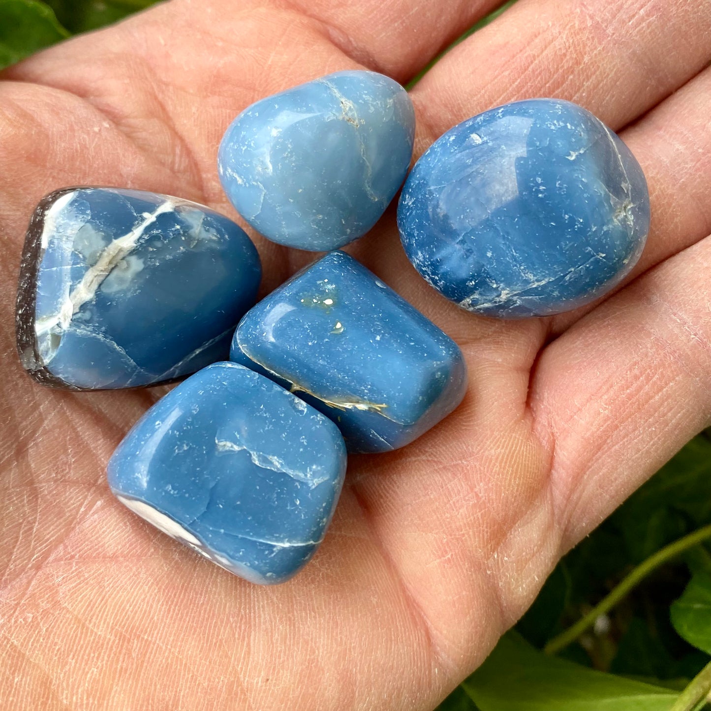 Opal, blau - Taschenstein Opal, blau - Taschenstein