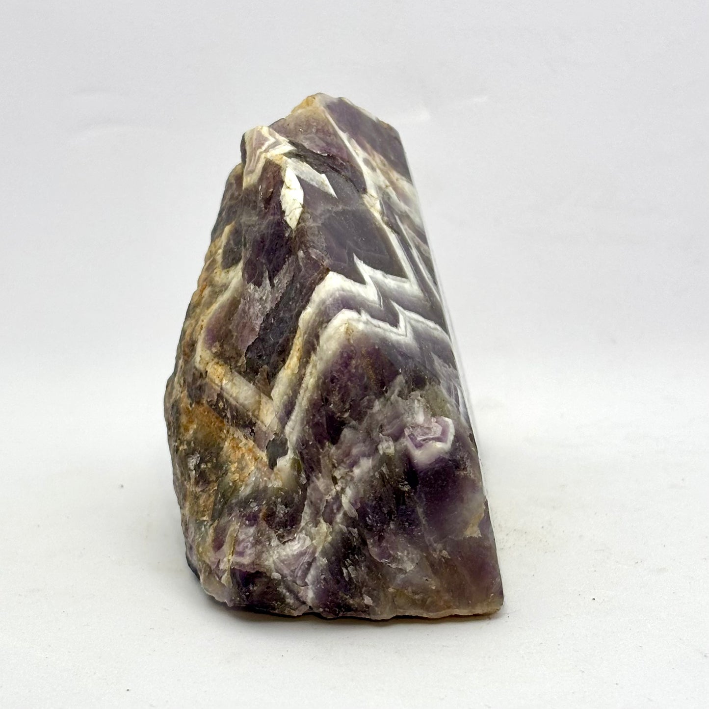 Amethyst Chevron "Berg" polierte Vorderseite - 7,5 cm Amethyst Chevron 