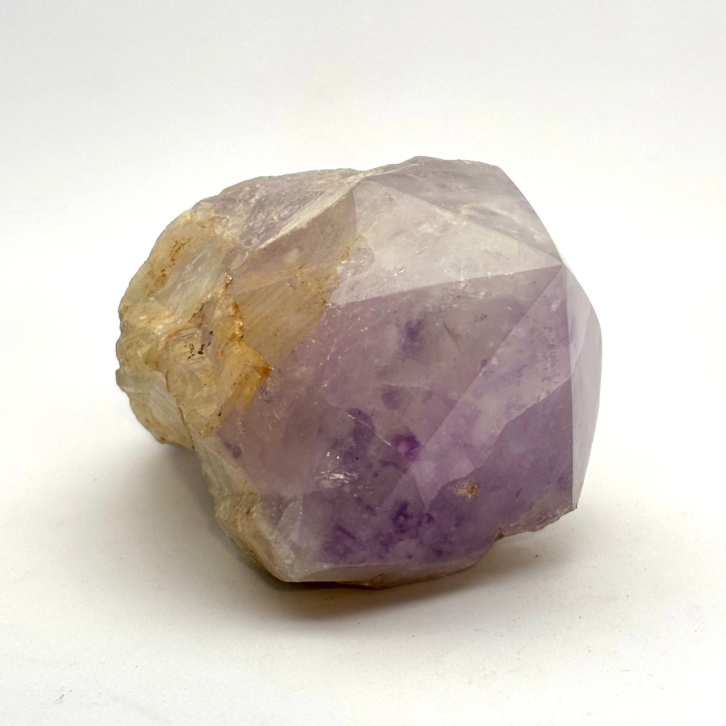 Amethystspitze, natürliche Basis, polierte Oberseite - 12 cm Amethystspitze, natürliche Basis, polierte Oberseite - 12 cm