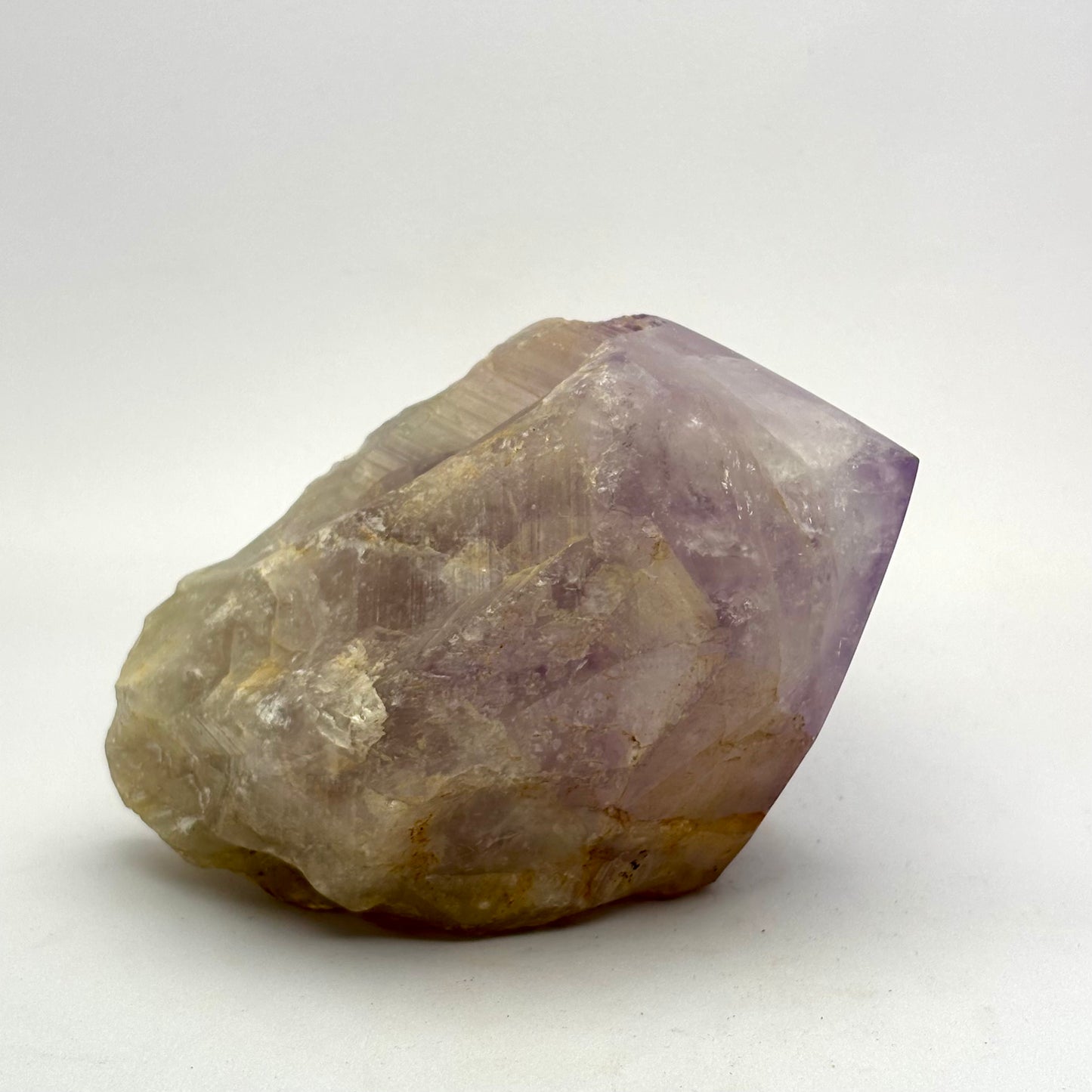 Amethystspitze, natürliche Basis, polierte Oberseite - 12 cm Amethystspitze, natürliche Basis, polierte Oberseite - 12 cm