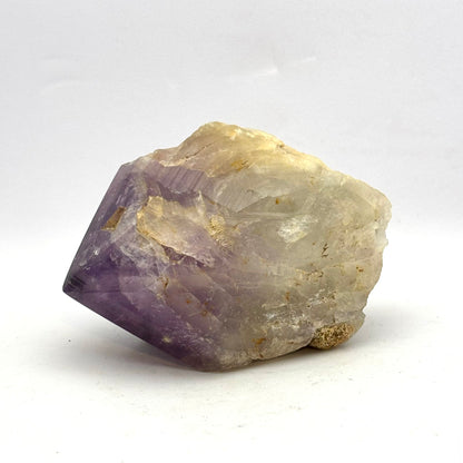 Amethystspitze / Natursockel, polierte Oberseite - 9 cm