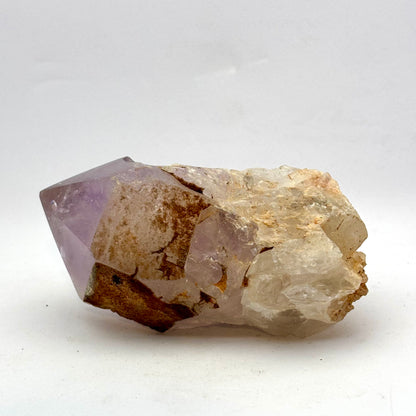 Amethystspitze / Natursockel, polierte Oberseite - 10 cm