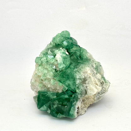 Kubischer grüner Fluoritcluster - 6 cm