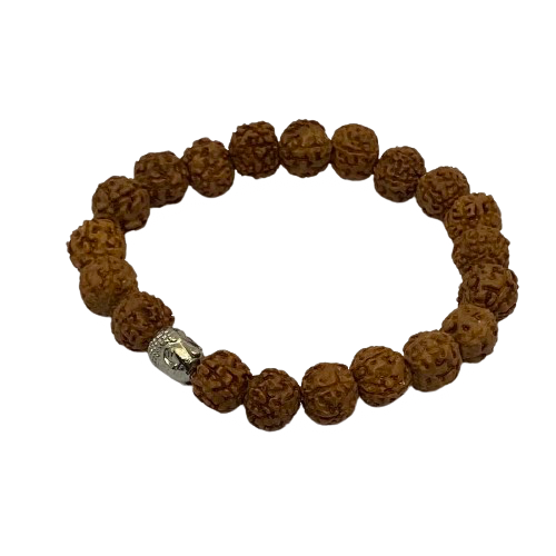 Billede af Rudraksha-Armband Natur - Herrengröße