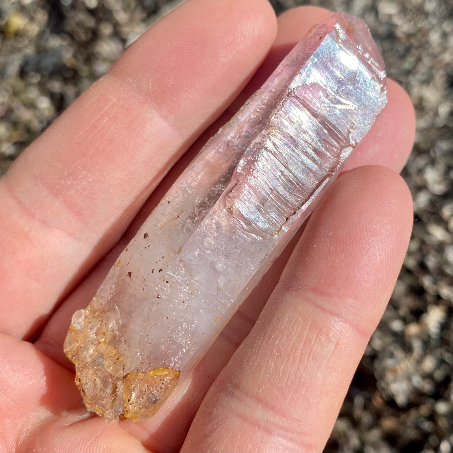 Ljus Shangaan Amethyst Quartz från Zimbabwe Ljus Shangaan Amethyst Quartz från Zimbabwe