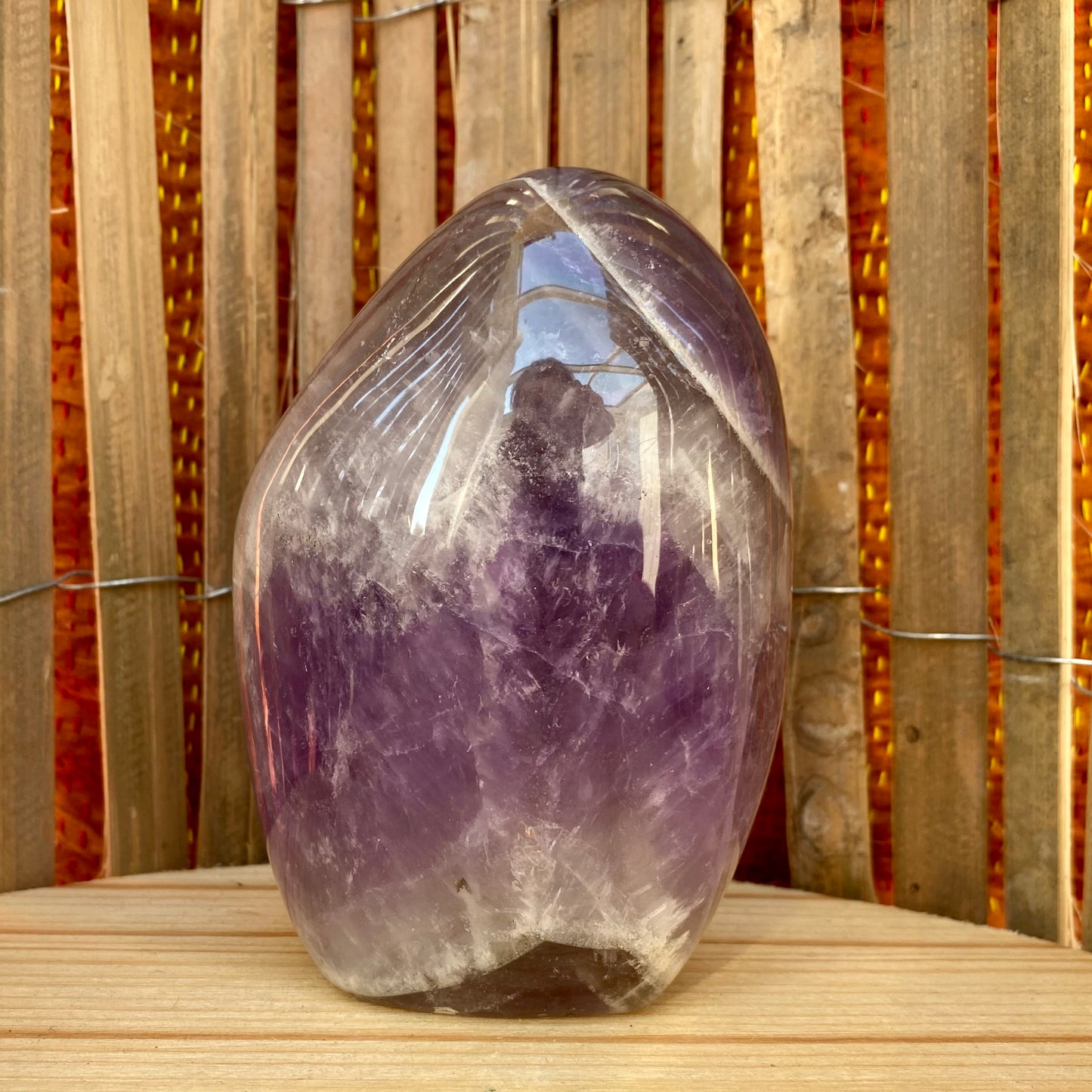 Chevron-Amethyst-Skulptur 11,5 cm Chevron-Amethyst-Skulptur 11,5 cm