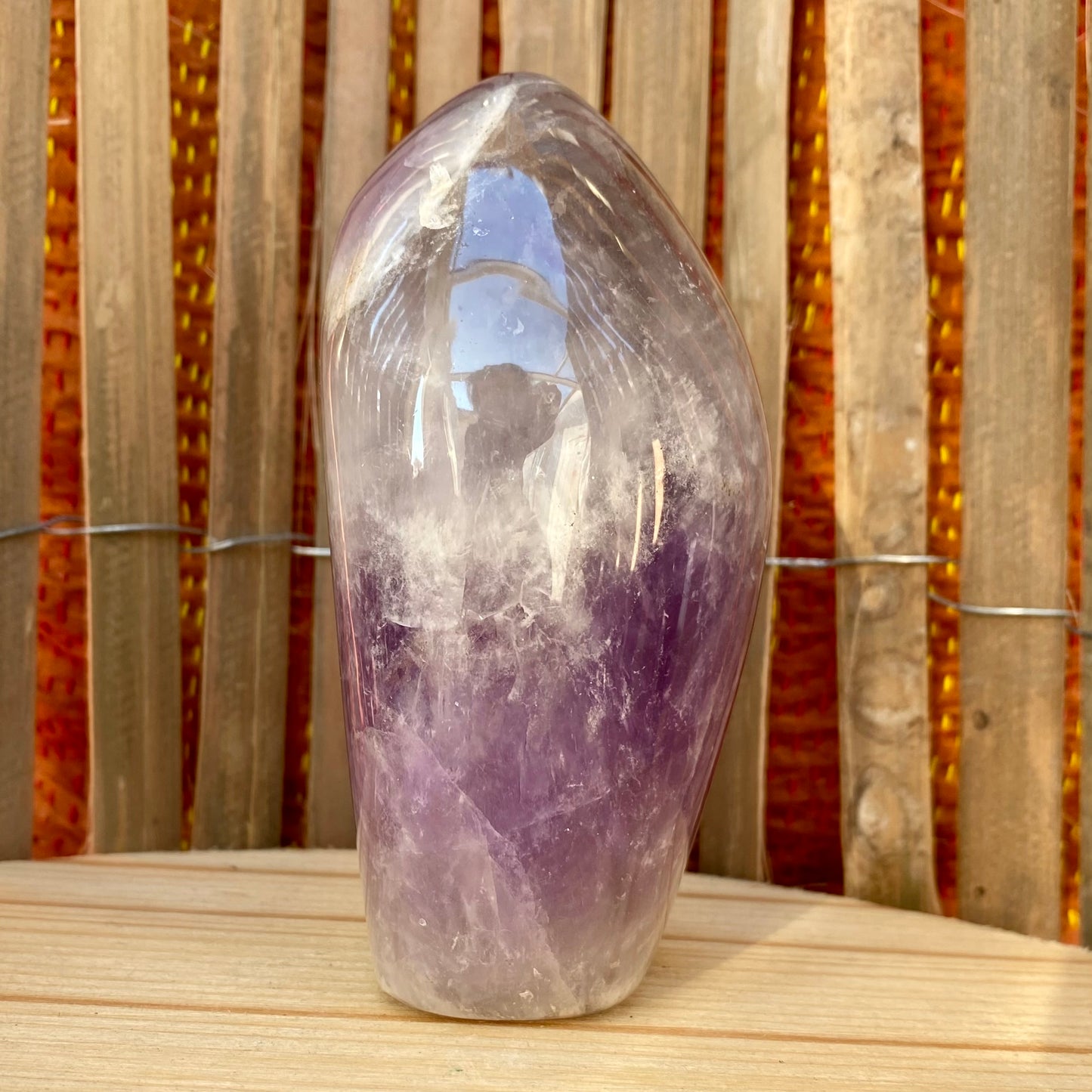 Chevron-Amethyst-Skulptur 11,5 cm Chevron-Amethyst-Skulptur 11,5 cm