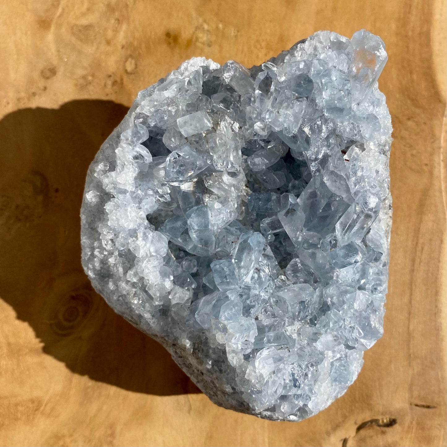 Celestite geode fragment 1.064 gram Celestite geode fragment 1.064 gram