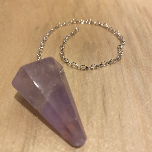 Billede af Amethyst Pendel, 6 Facetten