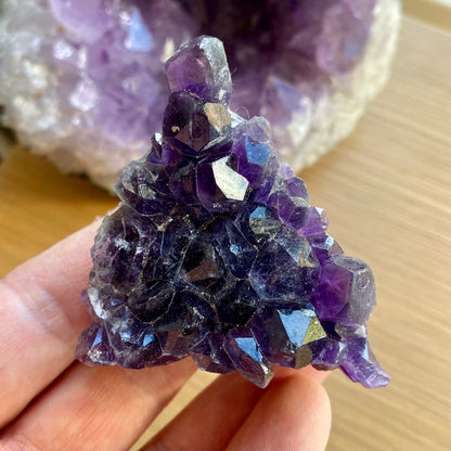 Amethyst Cluster, dunkel 7 cm