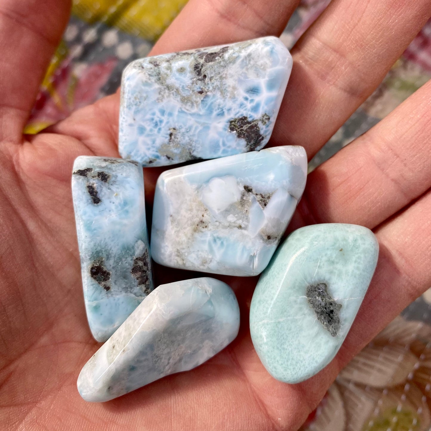 Larimar - Taschenstein 4 - 4,5 cm Larimar - Taschenstein 4 - 4,5 cm