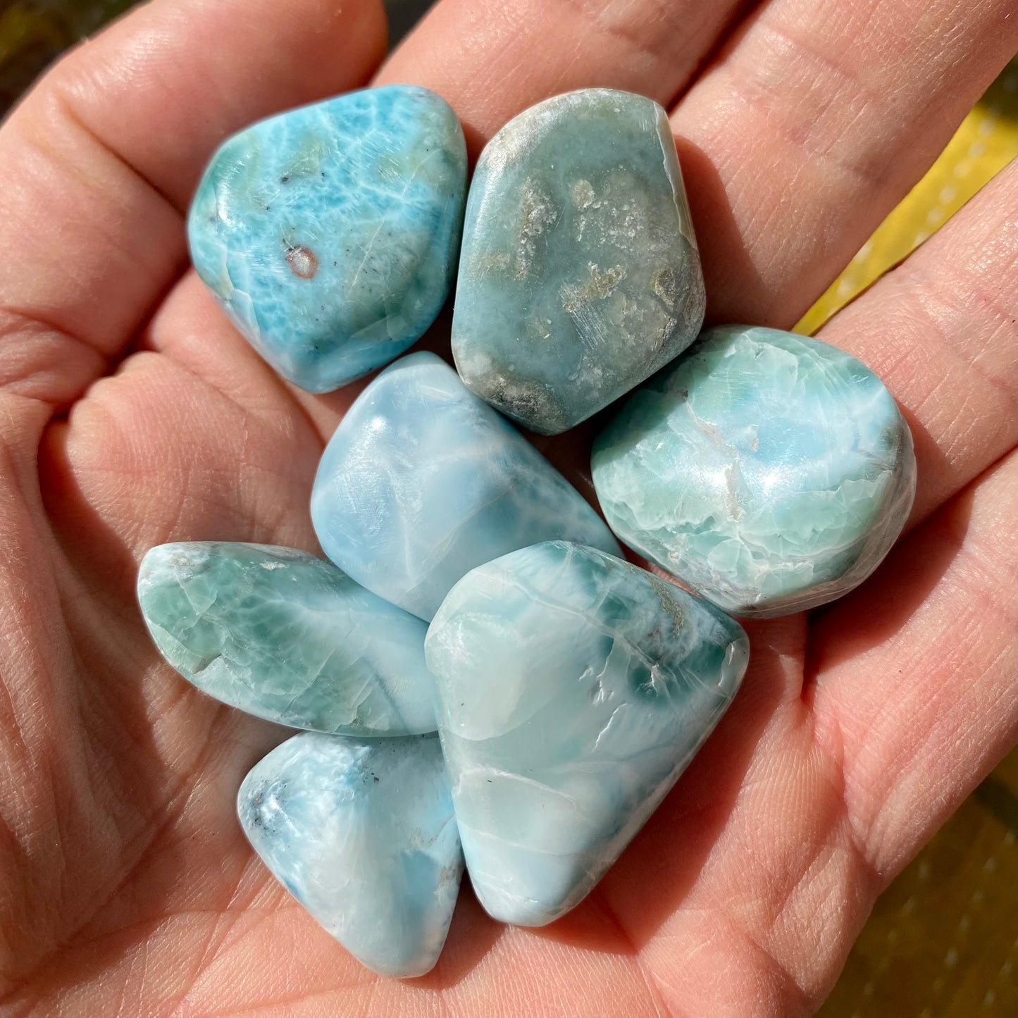 Larimar - Taschenstein 3 - 3,5 cm Larimar - Taschenstein 3 - 3,5 cm