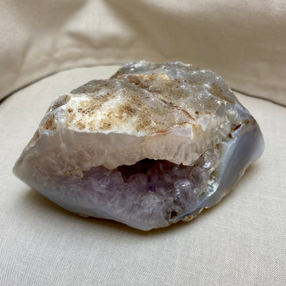 Amethyst Achat Geode, poliert 10,5 cm