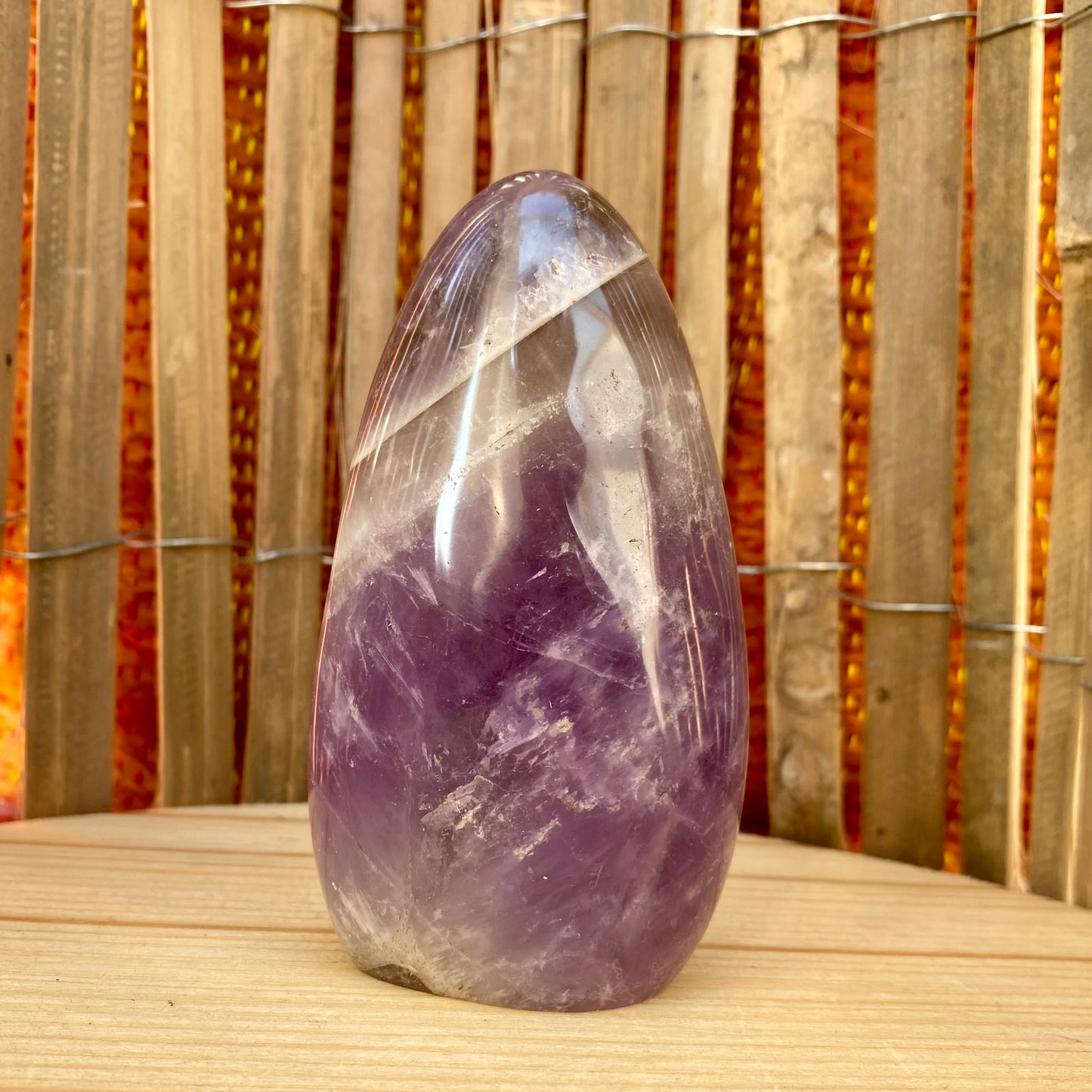 Chevron-Amethyst-Skulptur 11 cm Chevron-Amethyst-Skulptur 11 cm