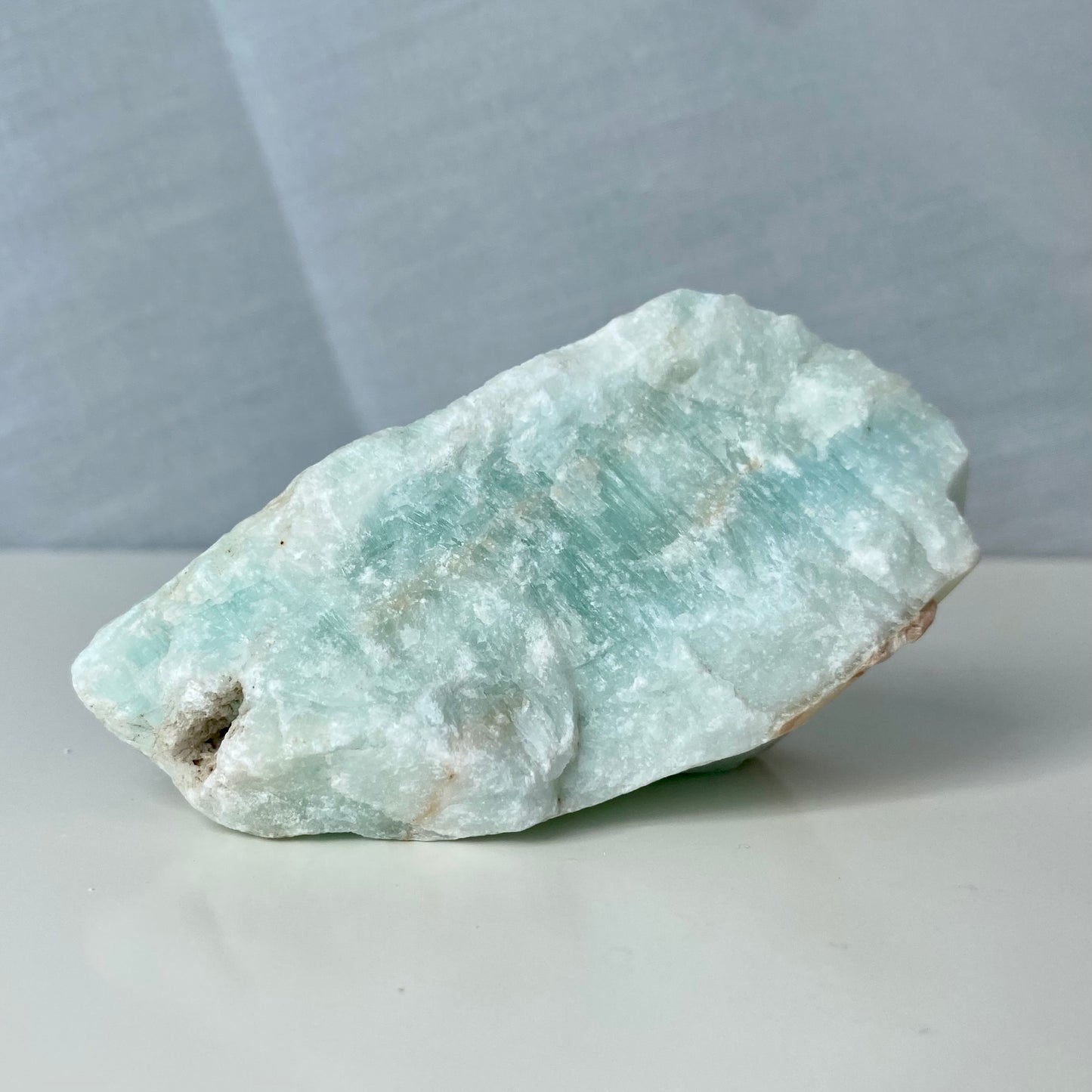 Caribbean Blue Calcite - rå, 177 gram  Caribbean Blue Calcite - rå, 177 gram 