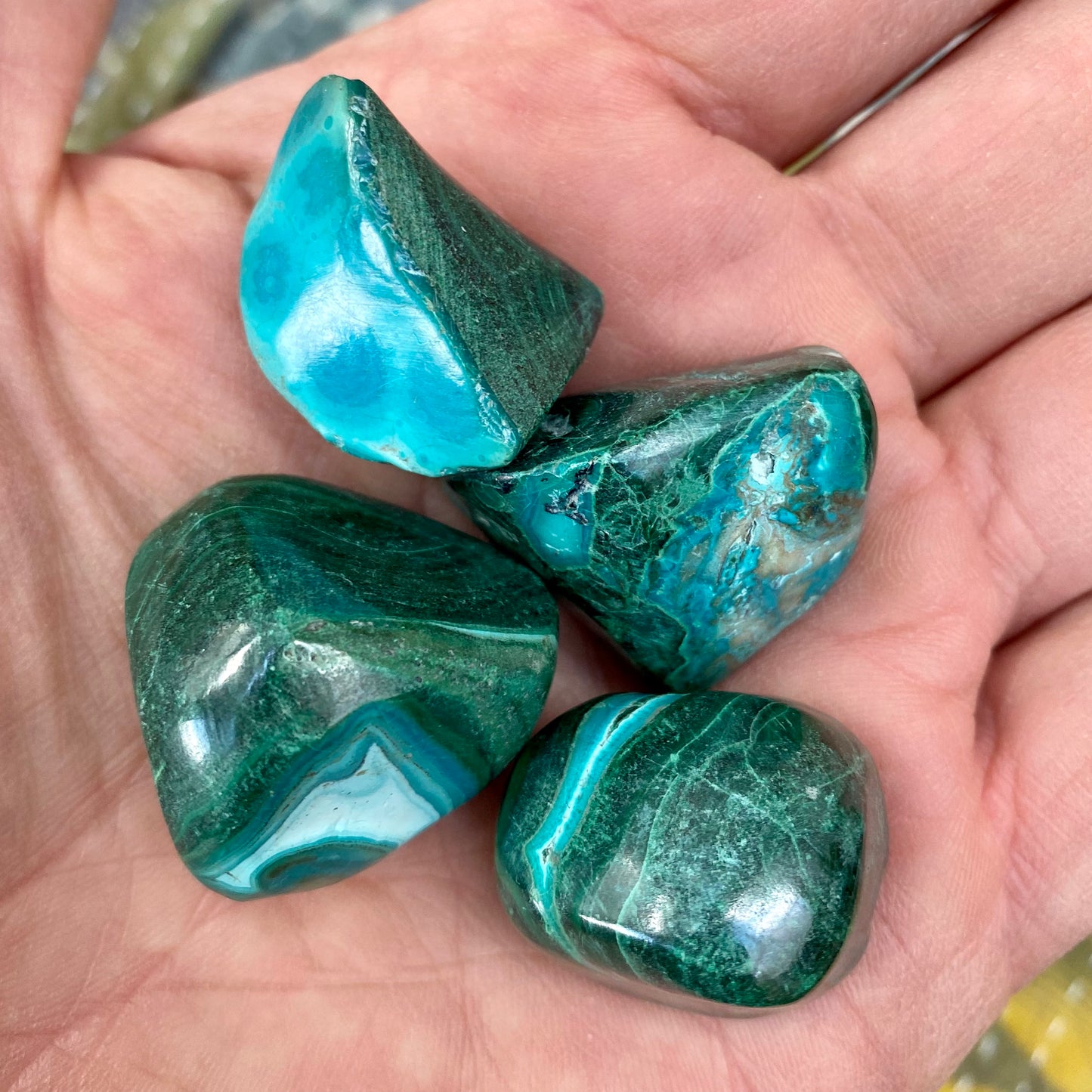 Malakit Chrysocolla - ficksten Malakit Chrysocolla - ficksten