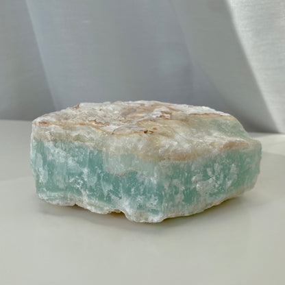 Caribbean Blue Calcite - rå, 1,264 gram 